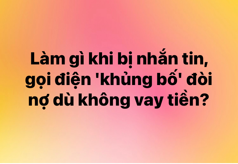 Mình cũng có nghe phản ánh trường hợp này mấy lần