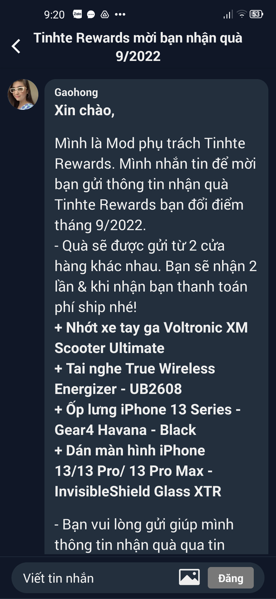 Mig sẽ làm bài feedback đợt này, anh em ủng hộ mig với nhé, cám ơn anh em