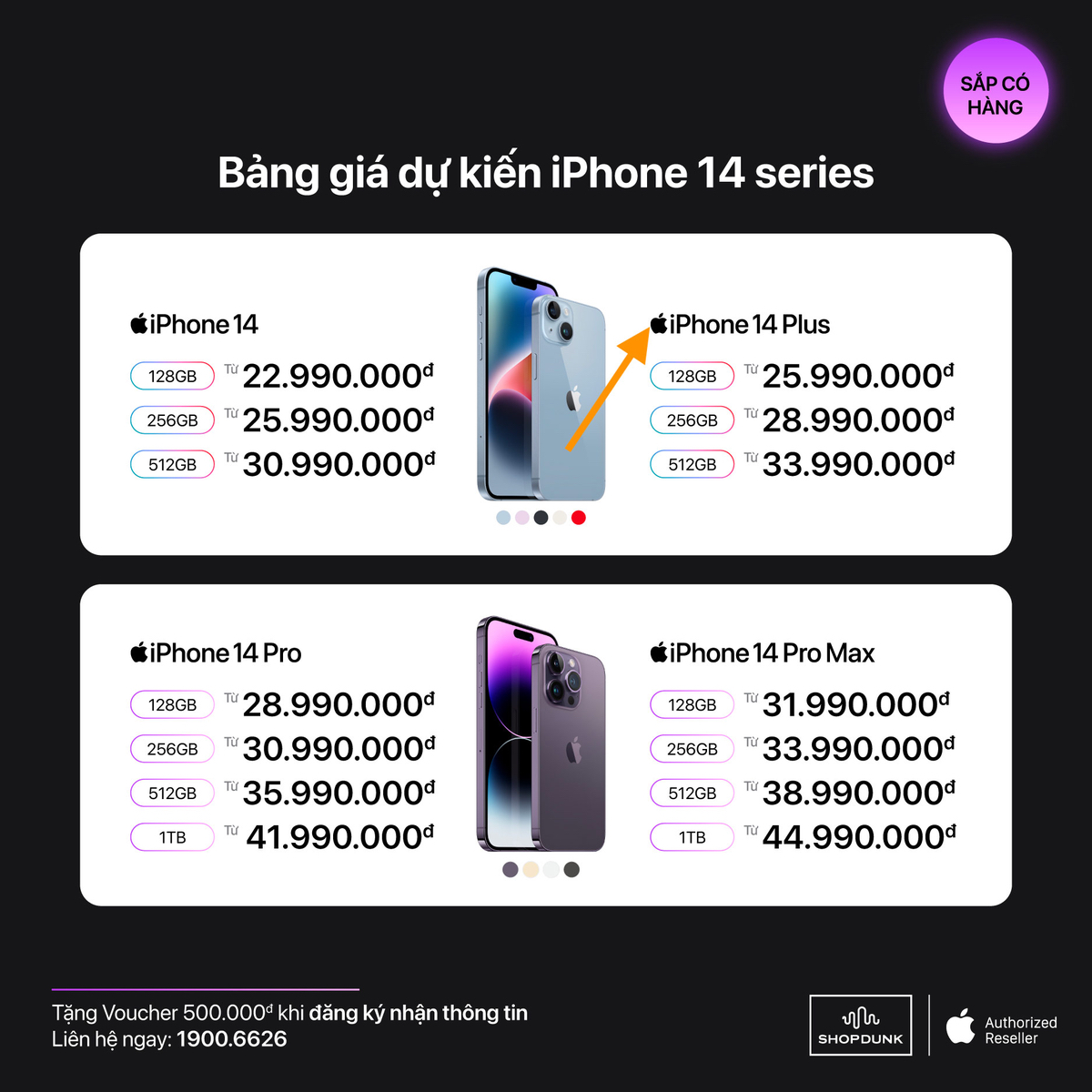 Apple bán iPhone 14 Plus từ đầu tại thị trường Việt Nam.