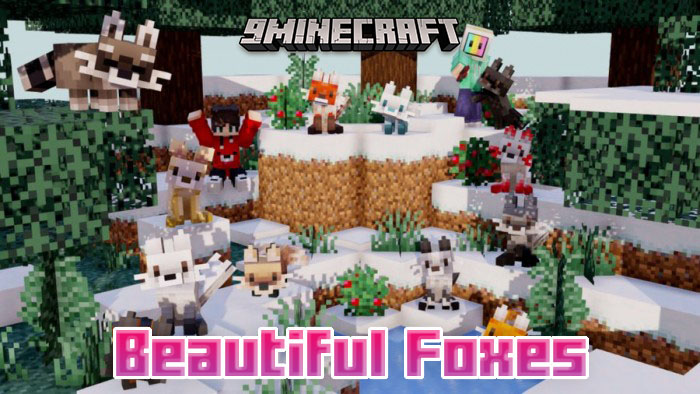 Beautiful Foxes Addon (1.19) - MCPE / Bedrock Mod