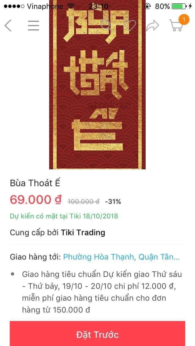 Tiki giờ phân phối cả bùa