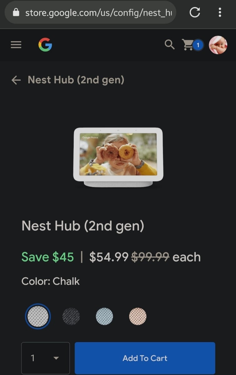 GG Nest Hub Gen2 giá bên Mỹ thơm quá!