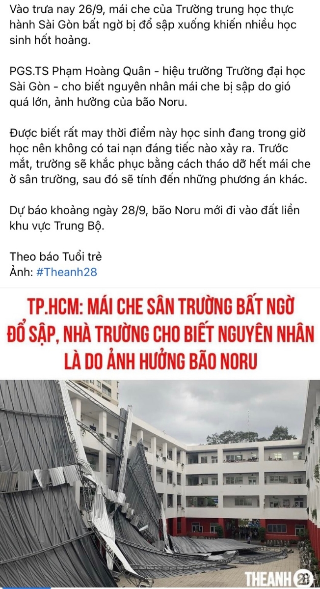 Tội nghiệp thằng Noru, đang ở tận ngoài khơi miền Trung mà cũng bị vạ lây!