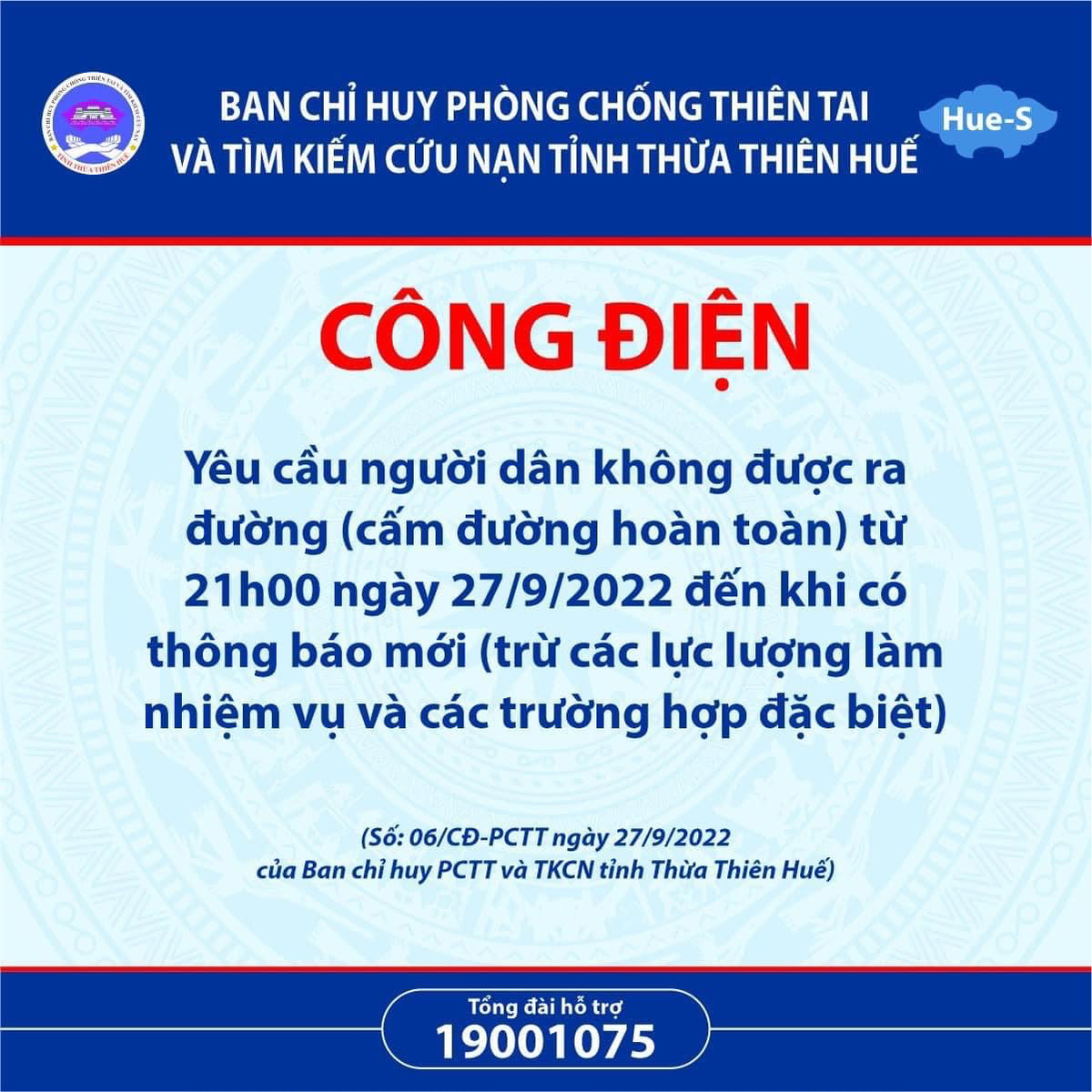 Công điện khẩn !