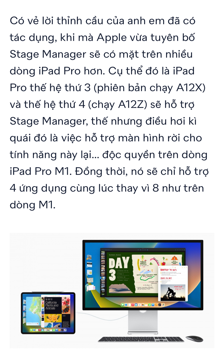 Đấy. Là ifan thì phải biết đấu tranh giành quyền lợi. Chứ cứ để Apple dắt thì năm nào cũng phải mua