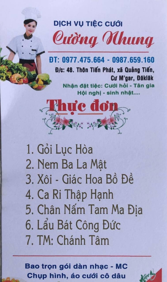 Thực đơn không động phòng