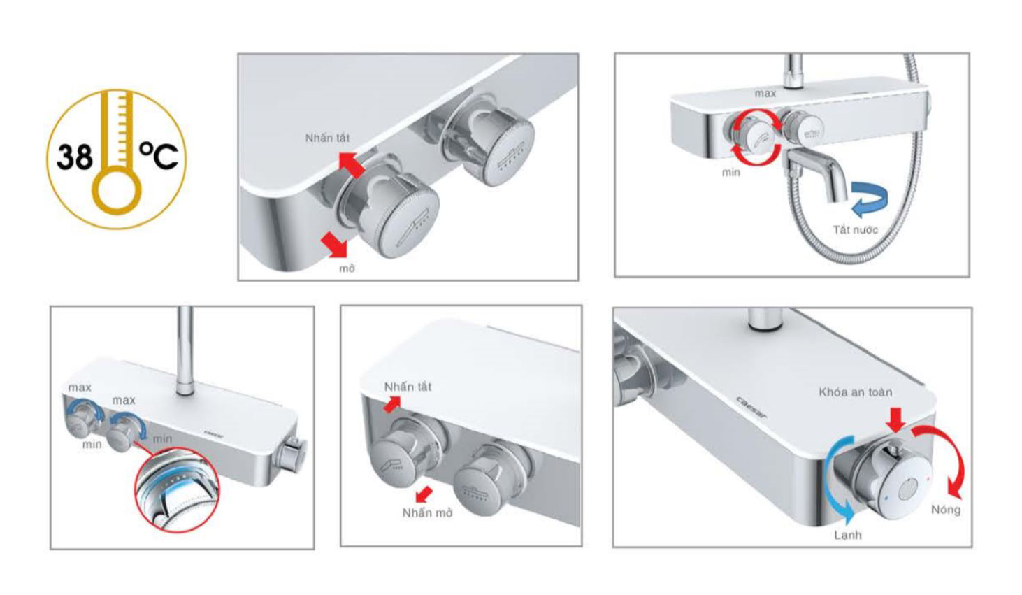 Trải nghiệm Sen Cây Nhiệt Độ Caesar S788C giá 8 triệu