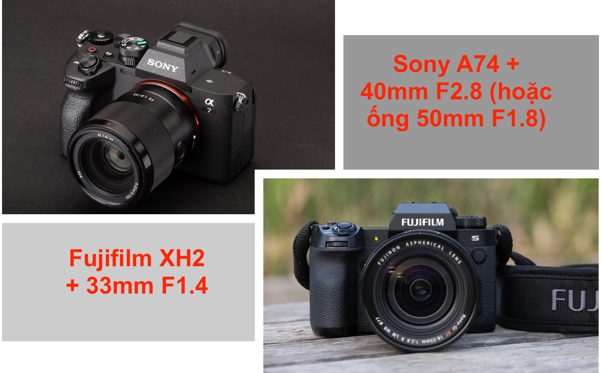 Xin tư vấn, nên mua Fujifilm XH2 hay fullframe Sony A74? Lý do là gì?