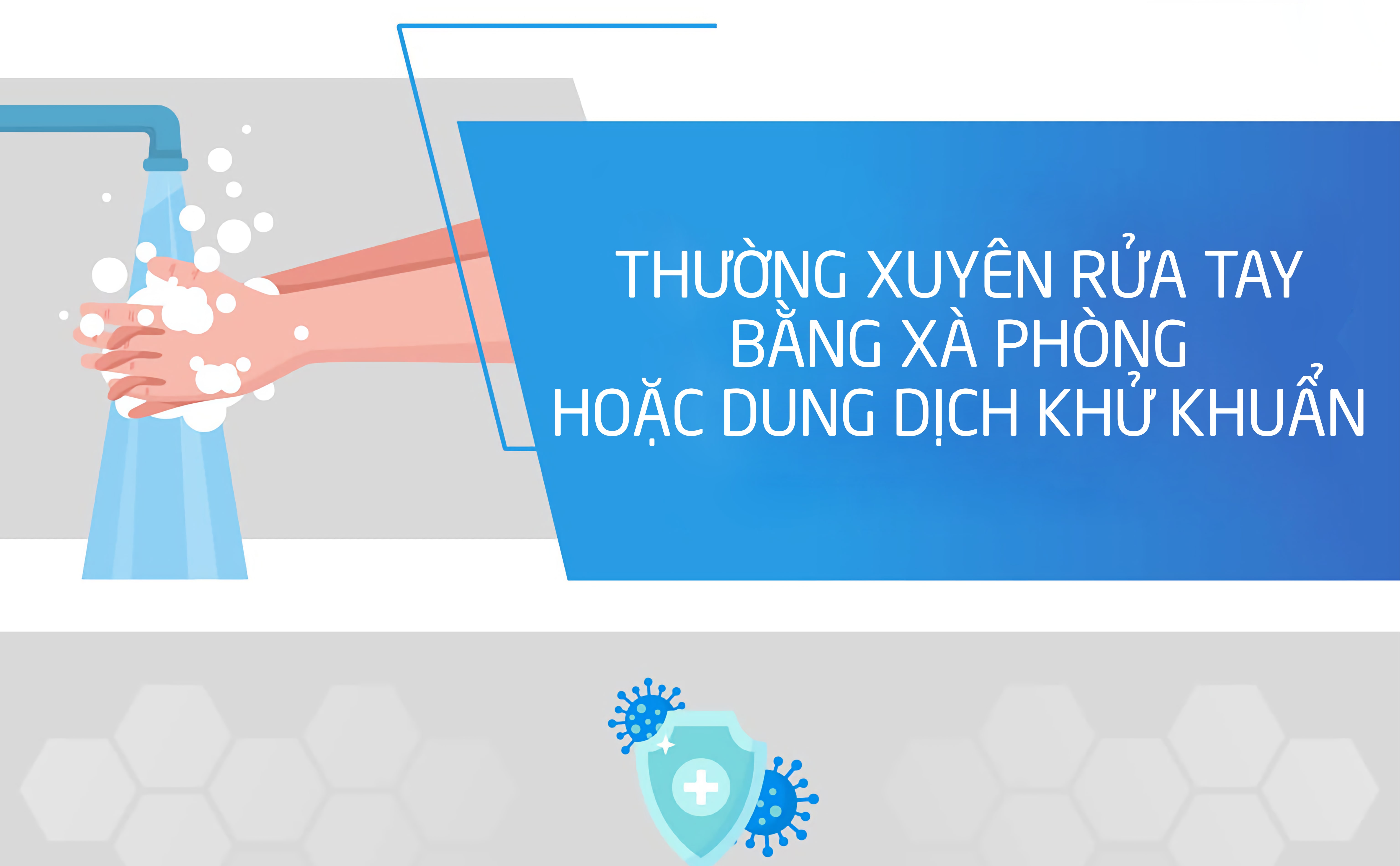 Rửa tay thường xuyên với xà phòng là một cách phòng bệnh hiệu quả