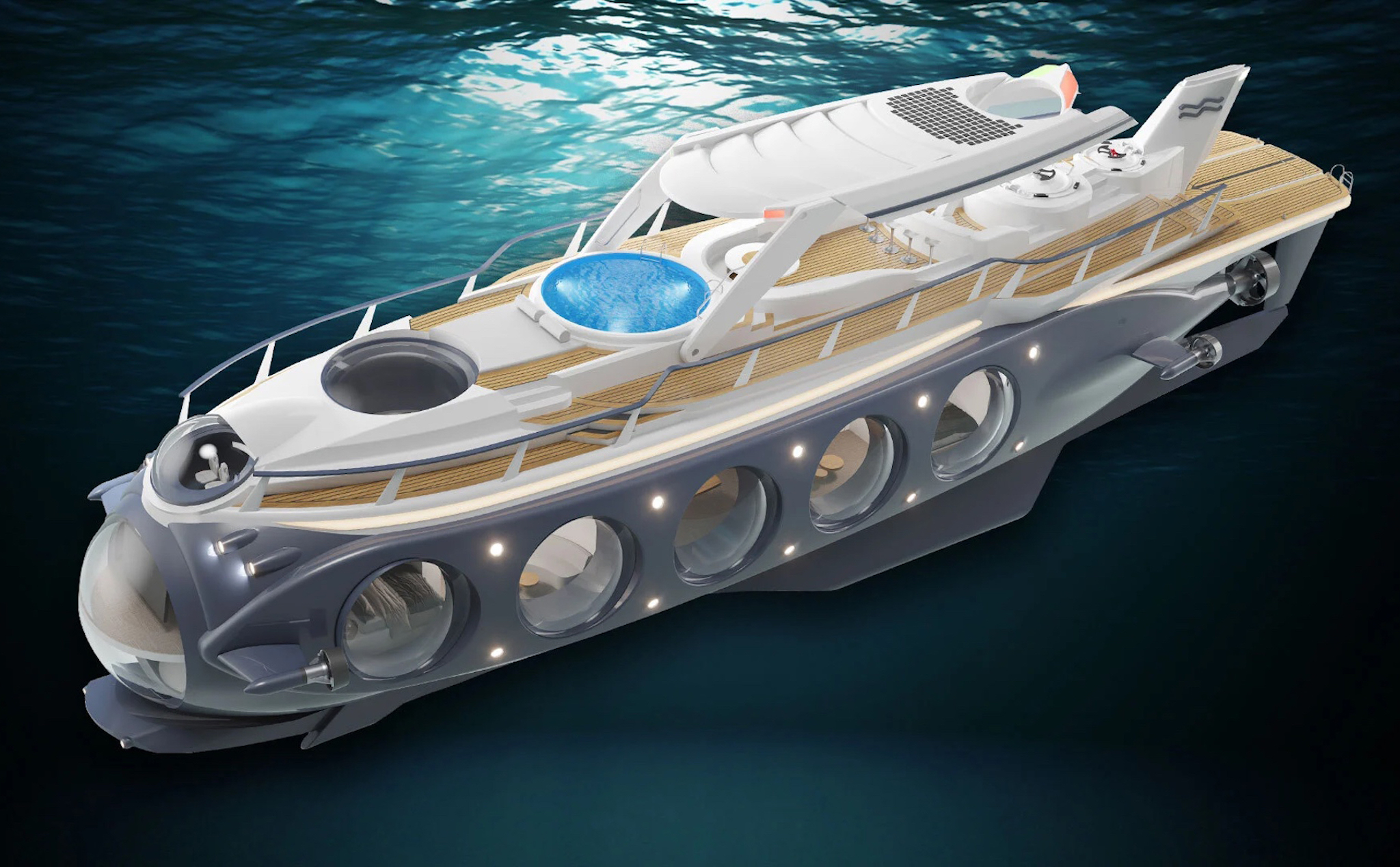 Siêu du thuyền có thể biến thành tàu ngầm: Giá từ 597 tỷ đồng, lặn được dưới nước tối đa 4 ngày