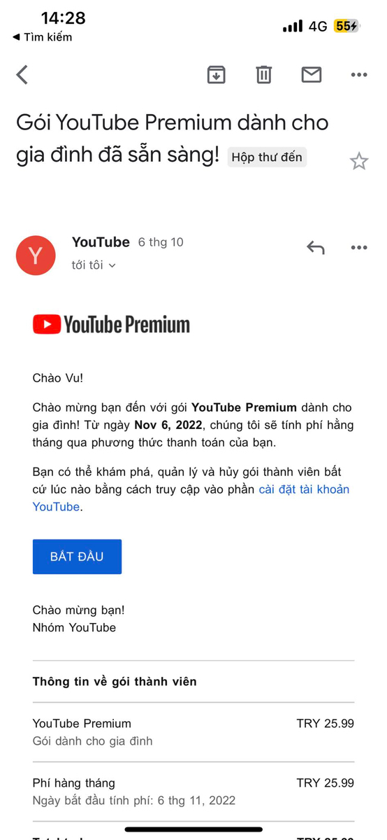YouTube Premium có cho gia đình rồi anh em... quá ngon lành