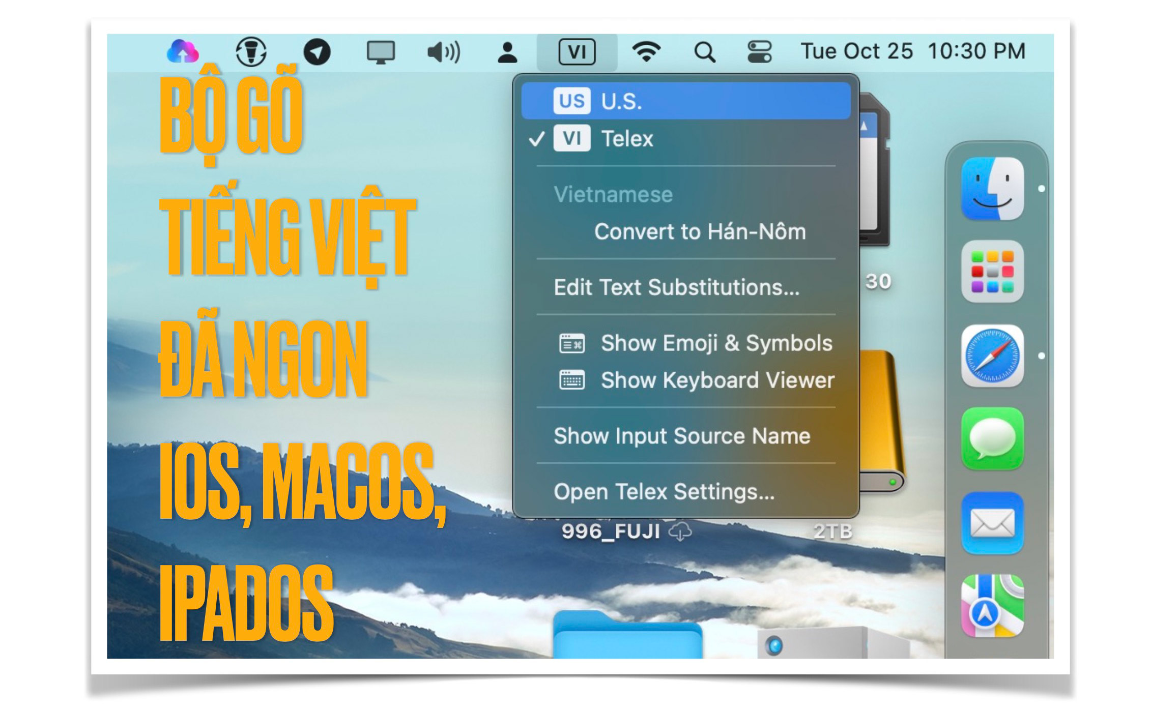 Apple đã sửa bộ gõ Tiếng Việt trên iOS, macOS, iPadOS... Xin cảm ơn
