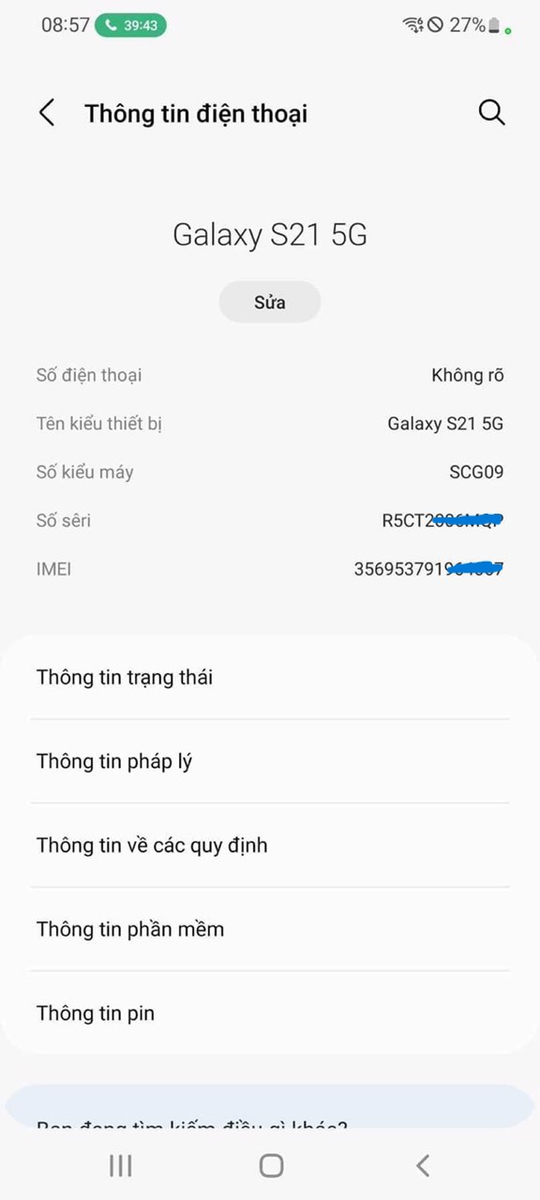 Galaxy S21 5G SCG09 Đã có thể mở mạng tại việt nam | Viết bởi