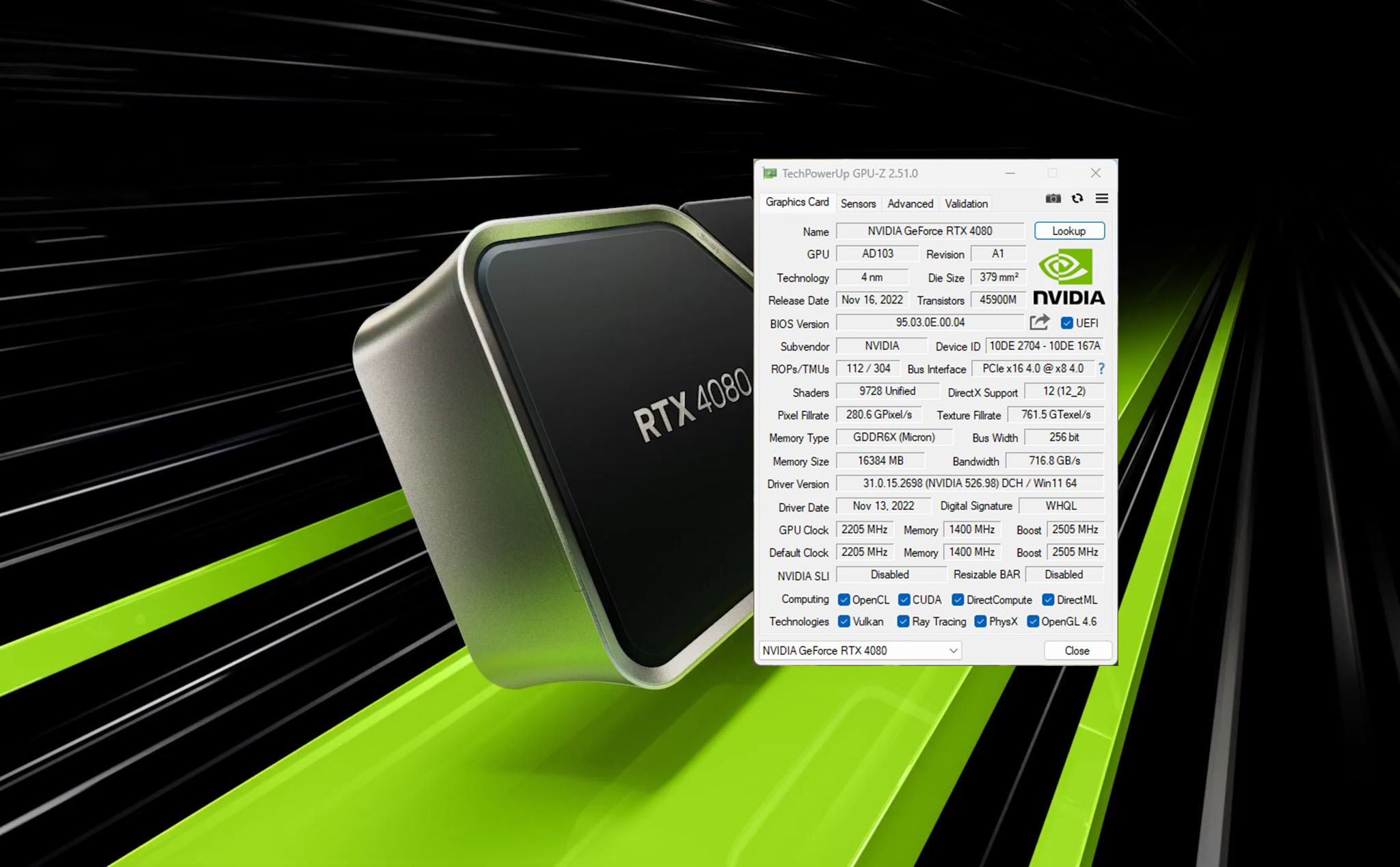 GPU-Z cập nhật mới, hỗ trợ RTX 4080 và theo dõi nguồn 16-pin