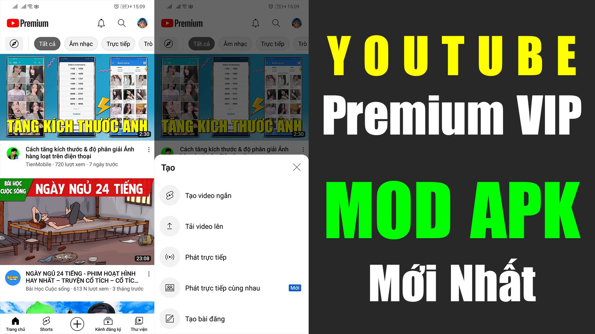 Tải Youtube Premium v17.46.45 Mod APK bản mới nhất cho android | Viết bởi  TienReview