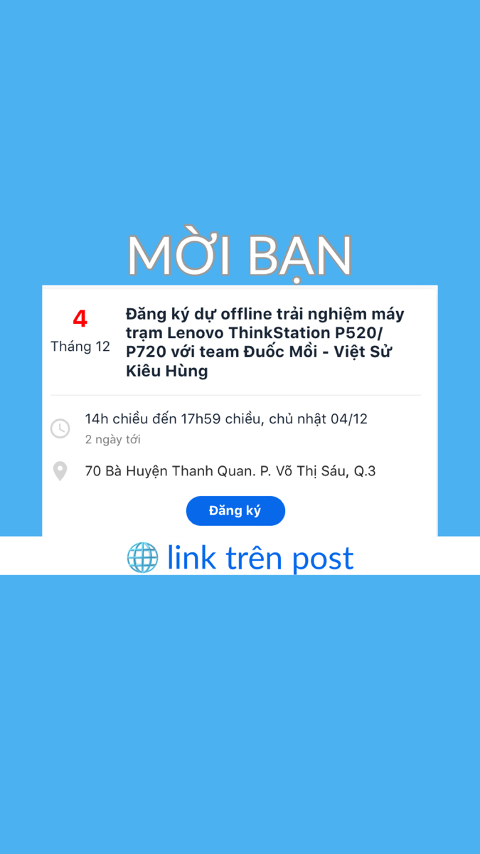 Mời bạn cùng tham gia offline