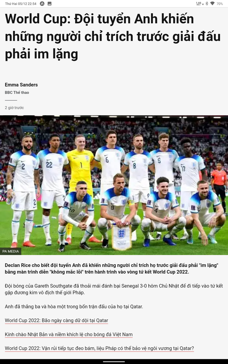 World Cup 2022: Đội tuyển Anh khiến những người chỉ trích trước giải đấu phải im lặng