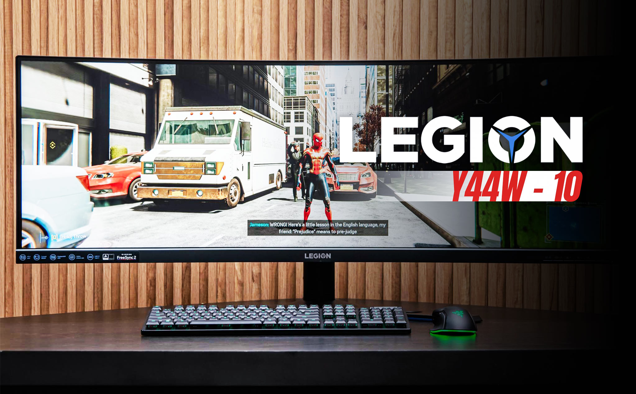 Trên tay Lenovo Legion Y44w-10 - Màn hình gaming cong, dài và thú vị