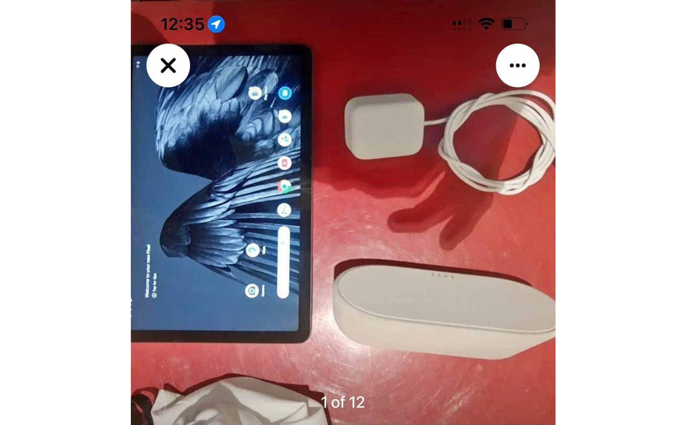 Hình ảnh thực tế Pixel Tablet cùng với dock sạc kiêm loa?