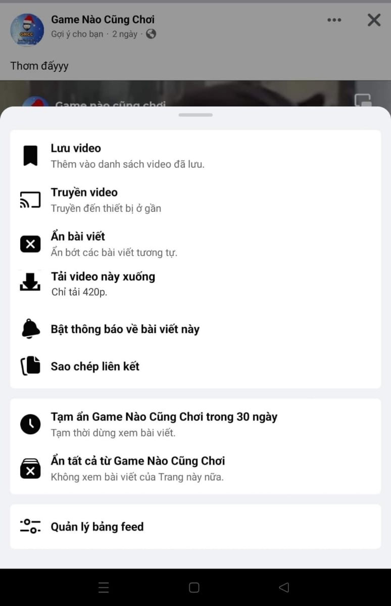 Facebook thử nghiệm tính năng tải video về độ phân giải có thể lên tới 720P :D