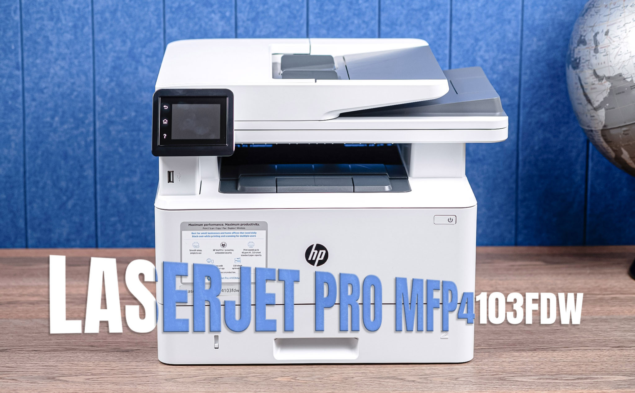 Trải nghiệm máy in HP LaserJet Pro MFP 4103fdw (2Z629A)