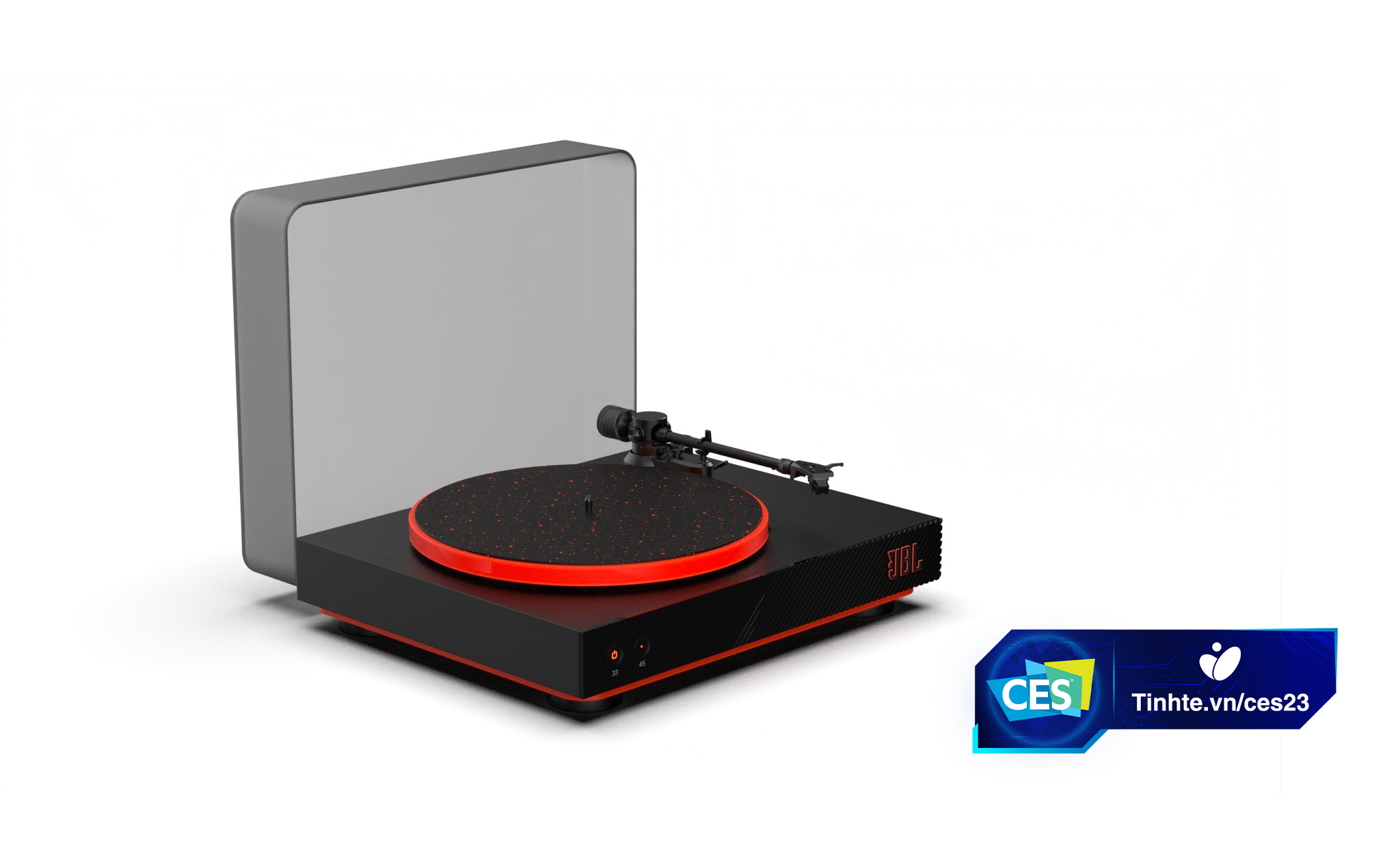 CES23 - JBL trình làng mâm đĩa than Spinner BT: MM phono stage, hỗ trợ Bluetooth aptX HD, giá $399