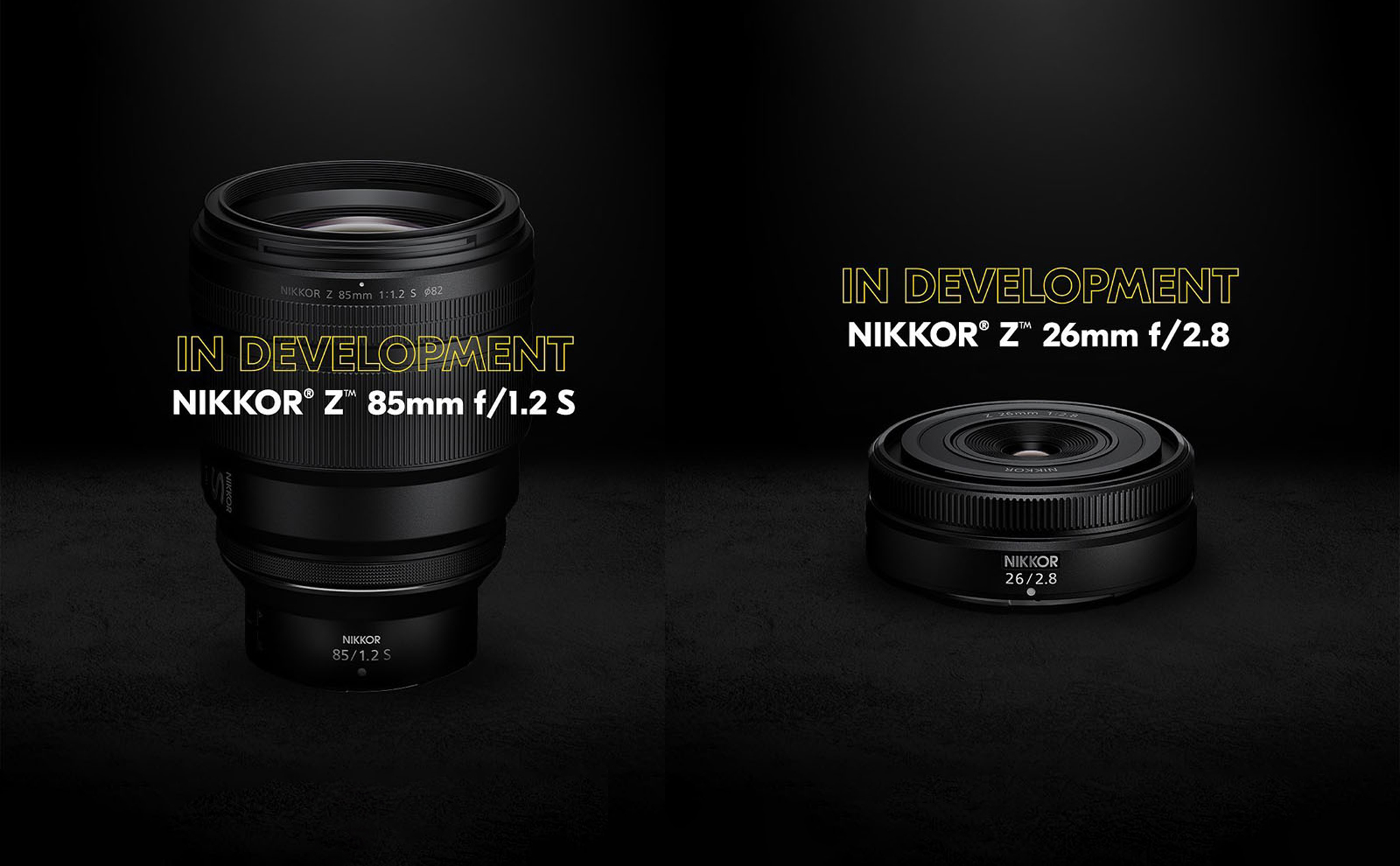 Nikon công bố hai ống kính: Nikkor Z 26mm f2.8 S và Z 85mm f/1.2 S