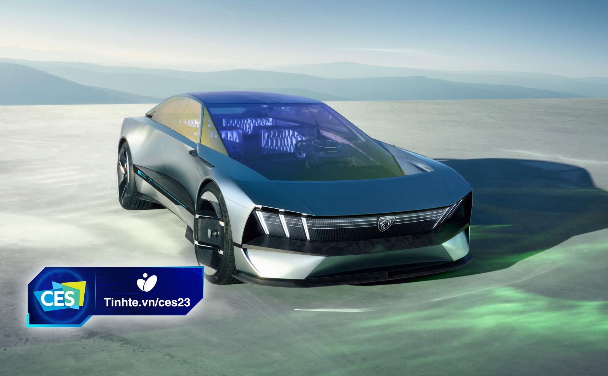#CES23: Peugeot Inception - ý tưởng xe điện tự hành, sạc 5 phút đi 150 km
