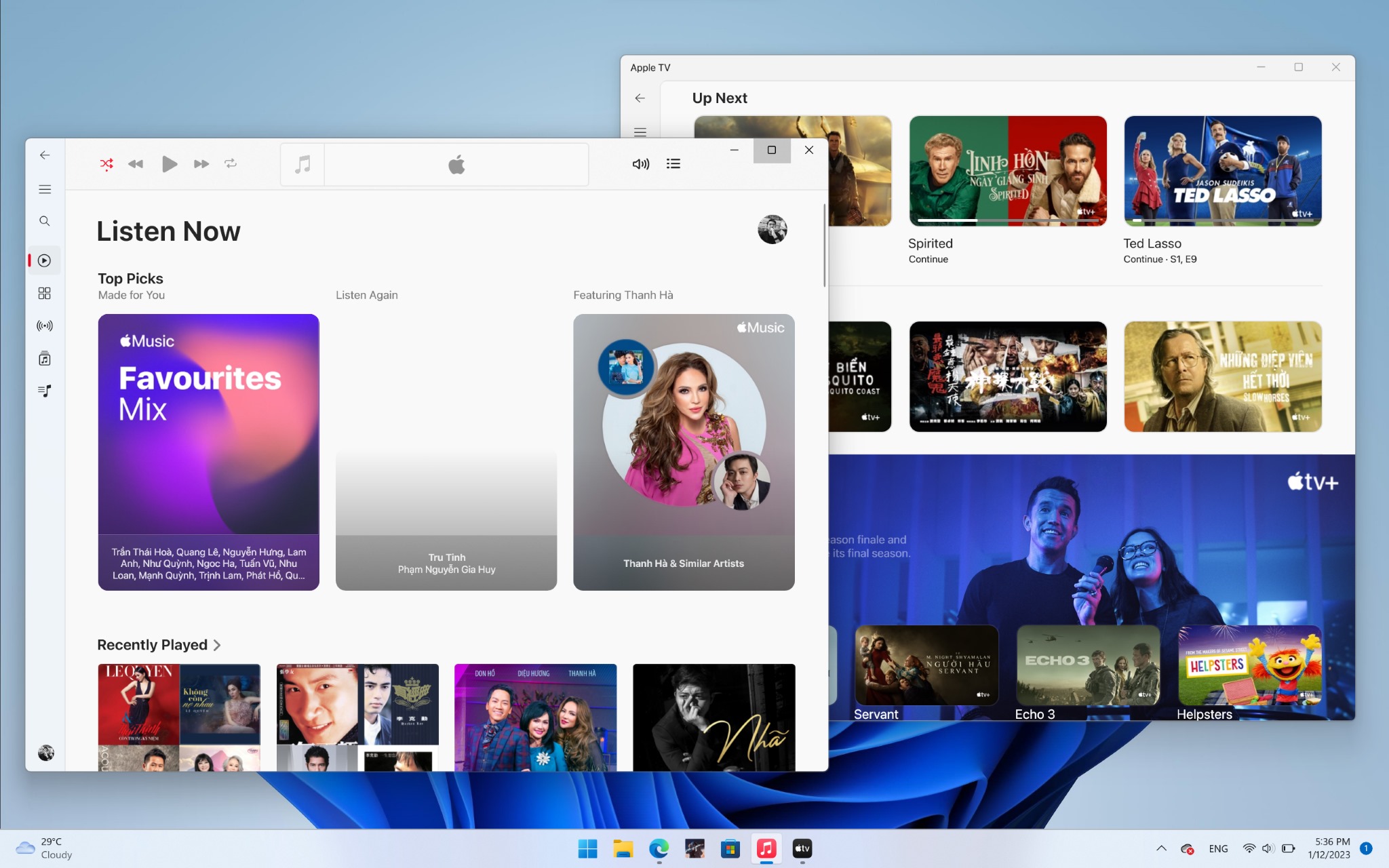 Dùng thử Apple Music với Apple TV Preview trên Windows 11: cơ bản là ngon