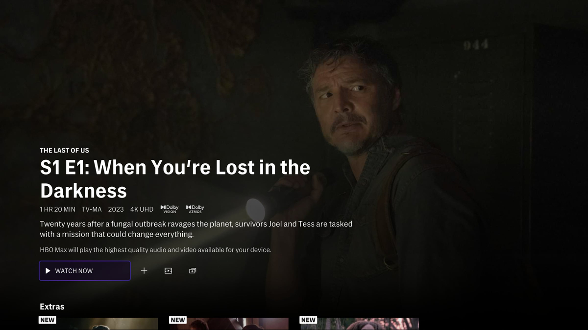 TV series "The Last of Us" lên sóng HBO Max, hình ảnh 4K HDR và âm thanh Dolby Atmos