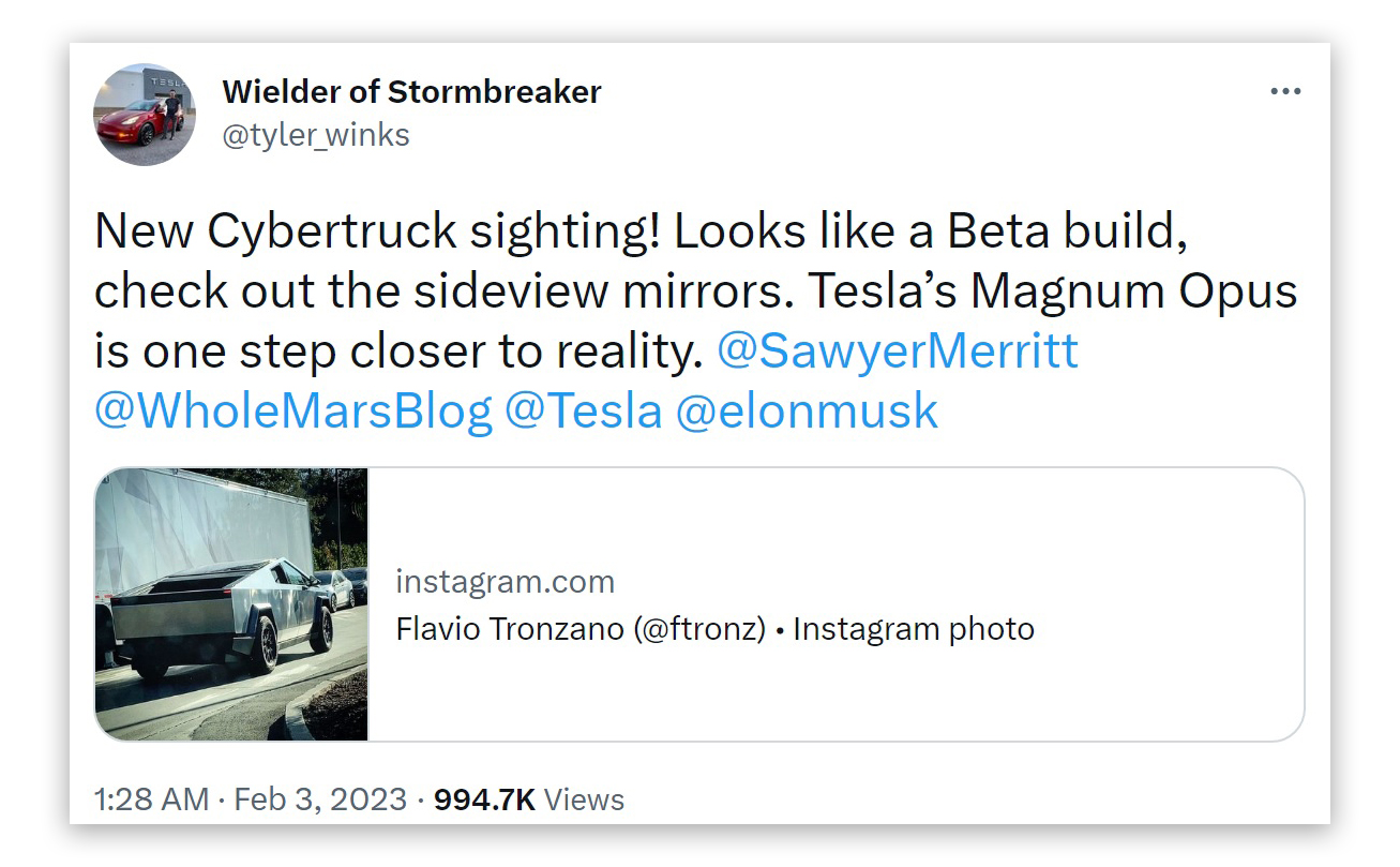 Tesla Cybertruck được phát hiện đang chạy trên đường phố California?
