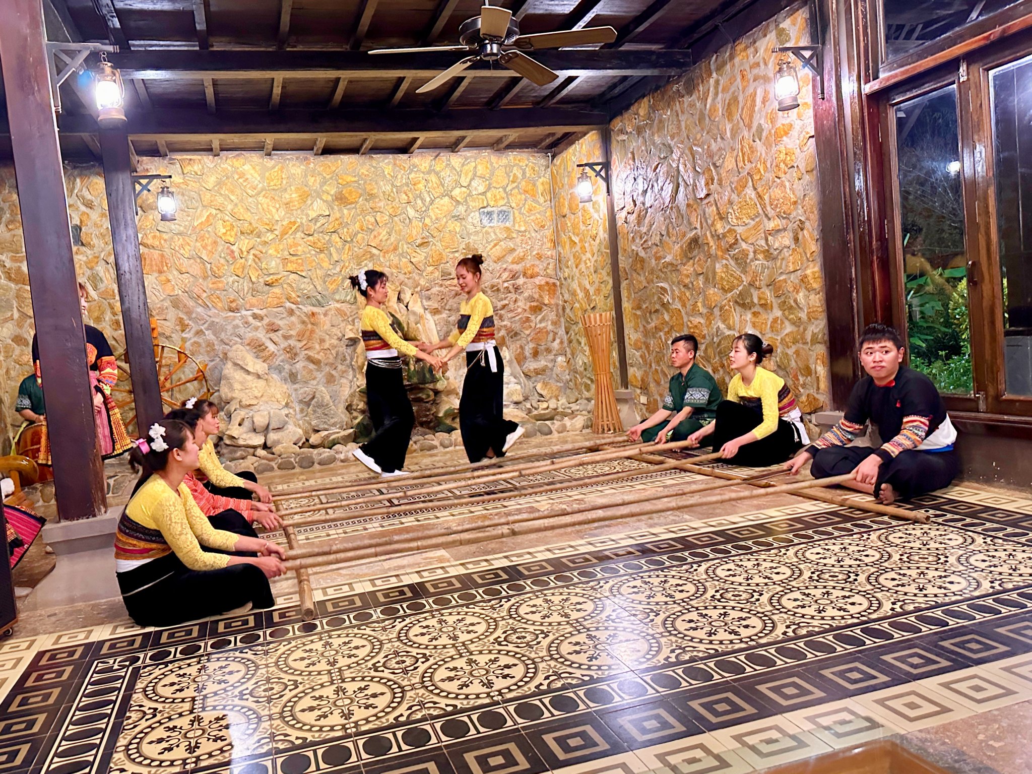 Dancing at Mai Chau Ecolodge 2.jpg