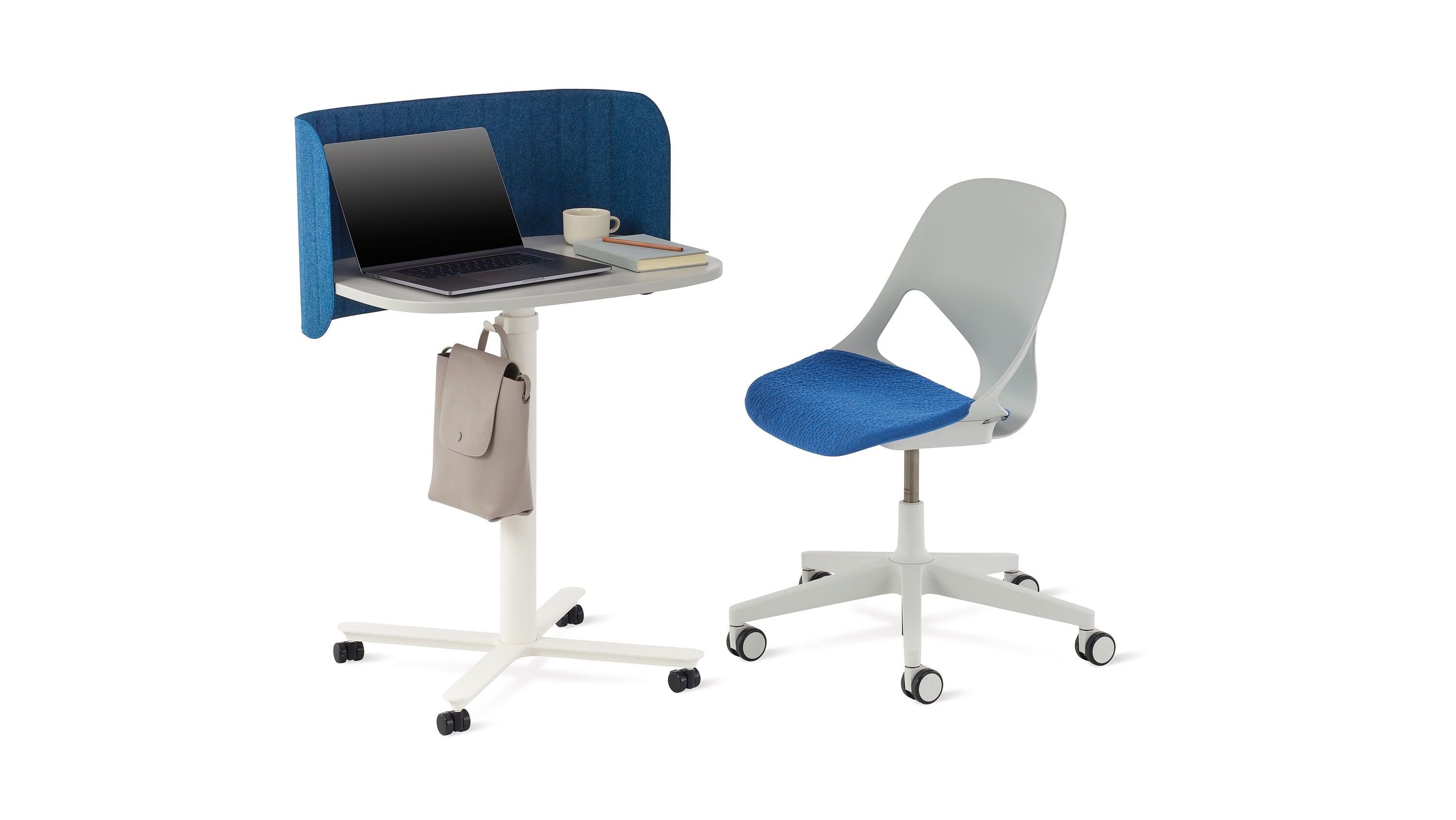 Herman Miller Passport: Bàn làm việc cá nhân nhỏ gọn, nâng hạ và di chuyển được, giá 600$