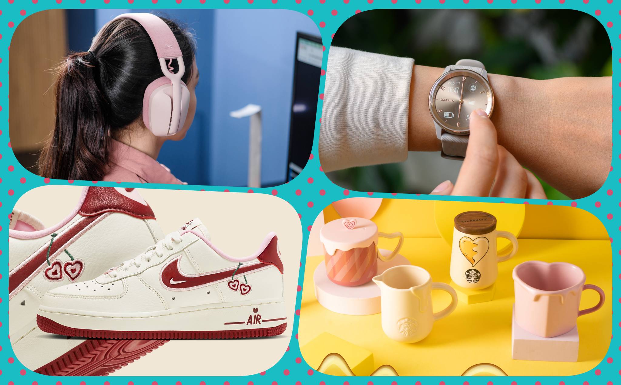 Gợi ý quà Valentine tặng người yêu: đồng hồ Garmin vívomove Trend, tai nghe Logitech và giày Nike
