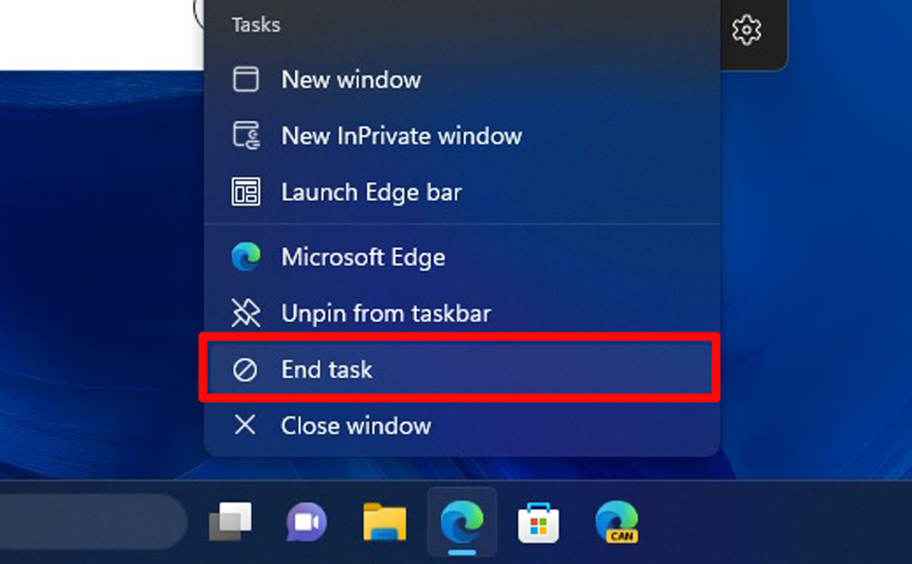 Windows 11 sắp cho phép “kill process” của app ngay từ Taskbar?