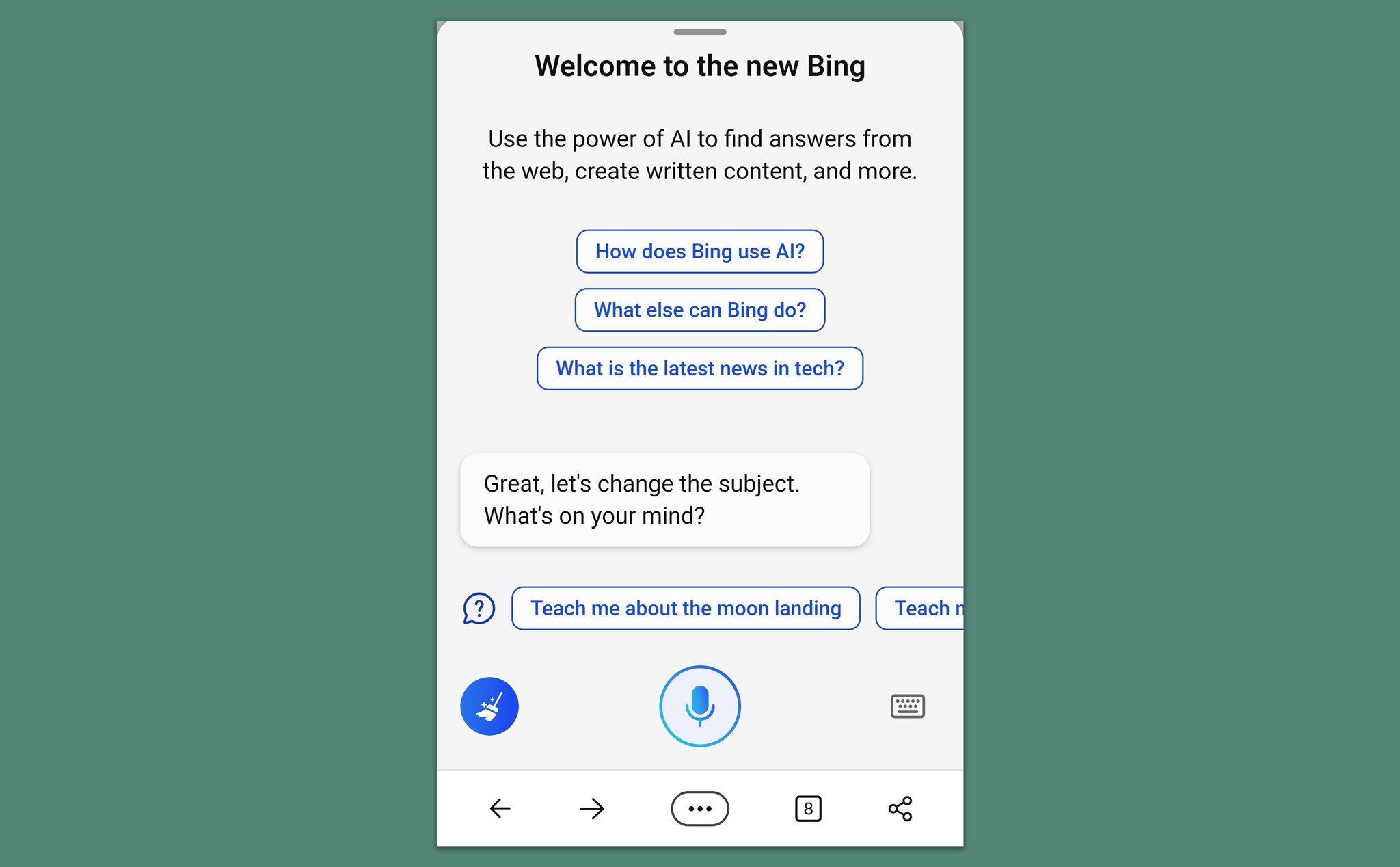 Microsoft bắt đầu tung ra phiên bản di động của Bing Chat mới?