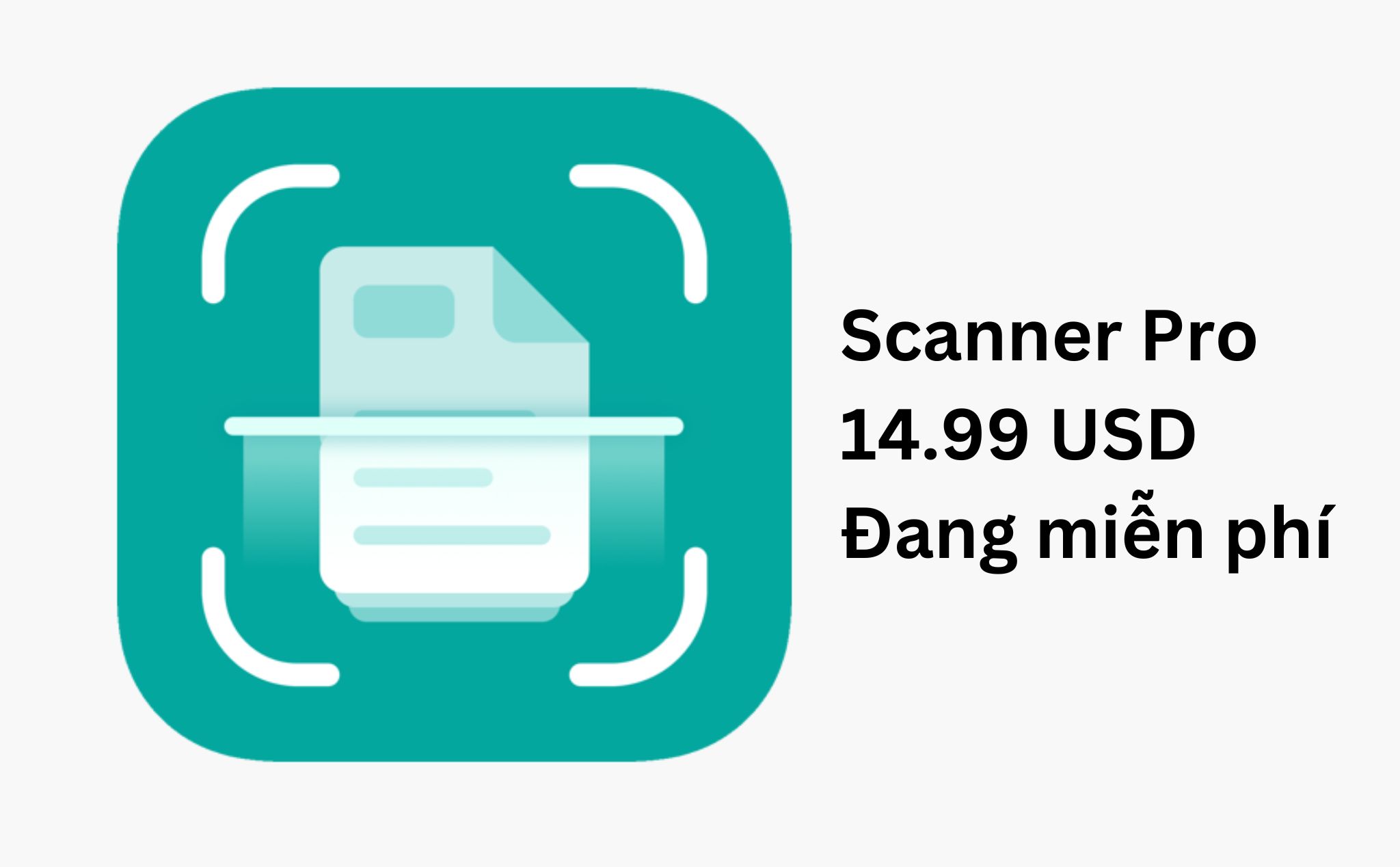 Dùng thử app scan tài liệu 14.99 USD đang được miễn phí trên App Store - Scanner Pro