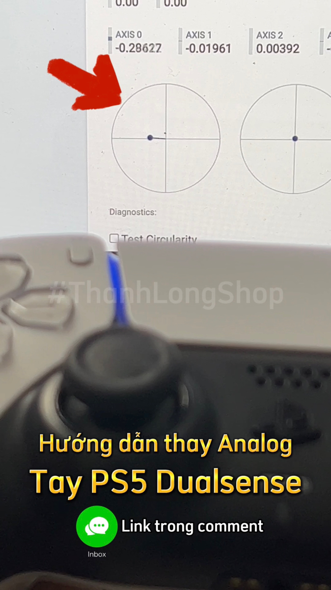 Sửa Trôi Drift Analog tay PS5 Dualsense