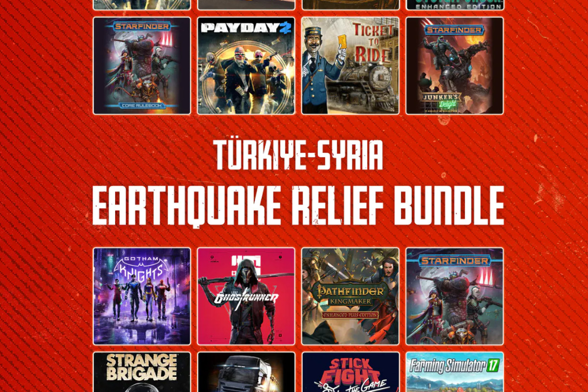 Humble Bundle bán gói game làm từ thiện cho nạn nhân động đất Thổ Nhĩ Kỳ & Syria, 72 game 30 USD