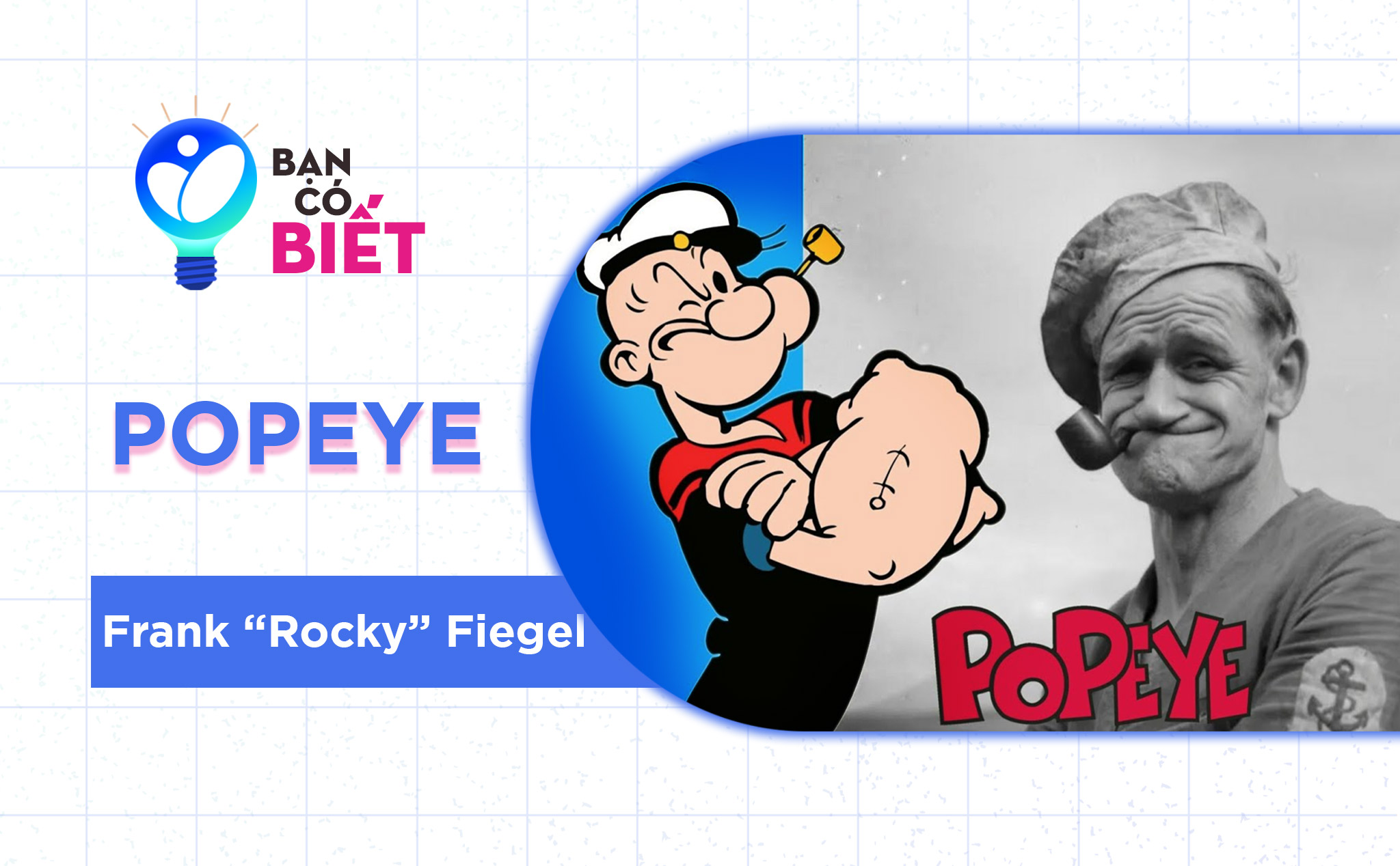 Bạn có biết: nhân vật hoạt hình nổi tiếng Popeye là có thật