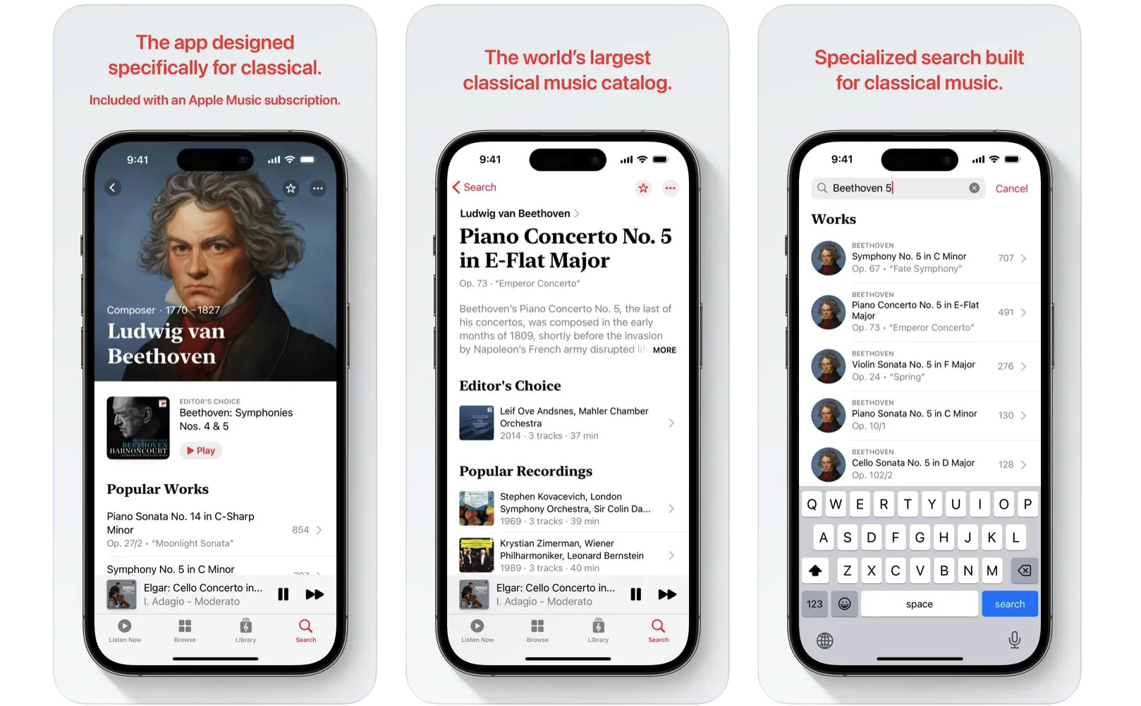 Apple Music Classical có gì hay: ra mắt chính thức vào 28.3, hỗ trợ người dùng Việt Nam