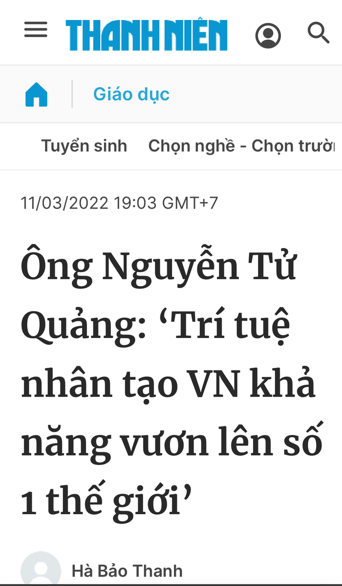 ANH & Trí tuệ nhân tạo Việt Nam
