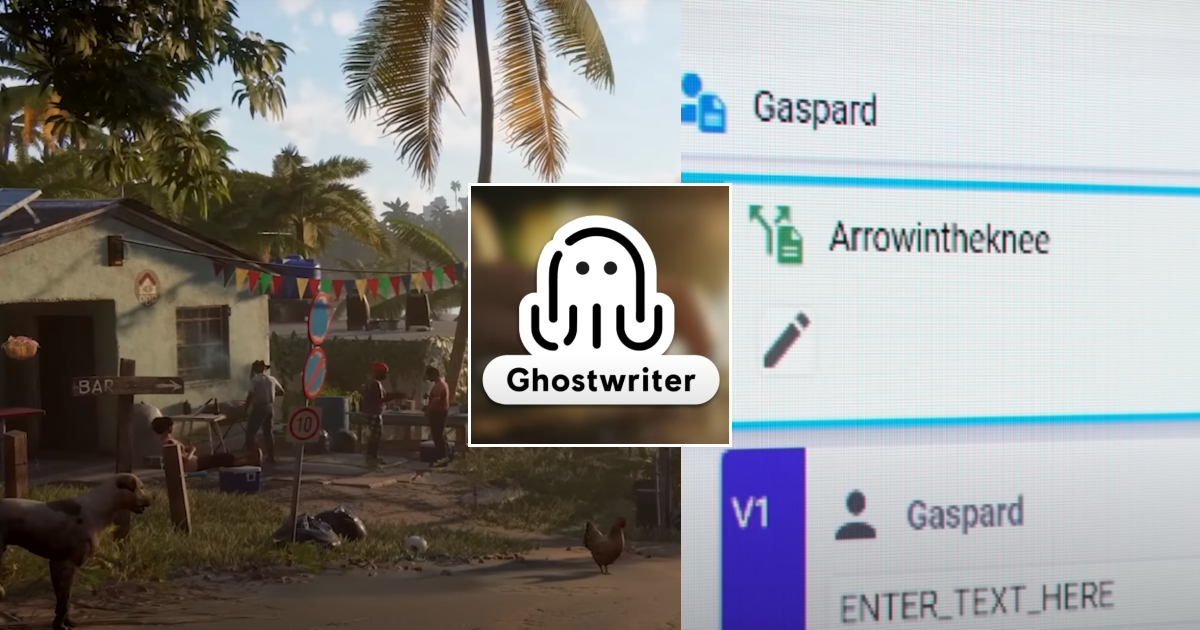 Ubisoft ra mắt công cụ Ghostwriter AI, hỗ trợ các nhà làm game viết lời thoại nhân vật