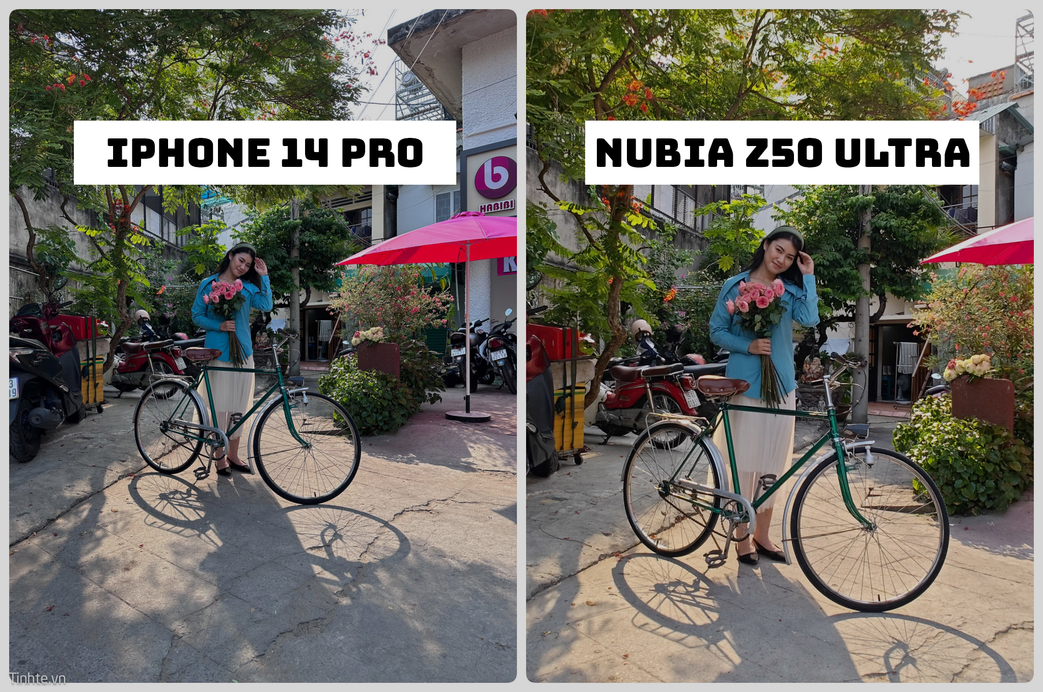 Tiêu cự 35mm trên camera của Nubia thực sự giá trị, so sánh với 24mm trên iPhone 14 Pro Max