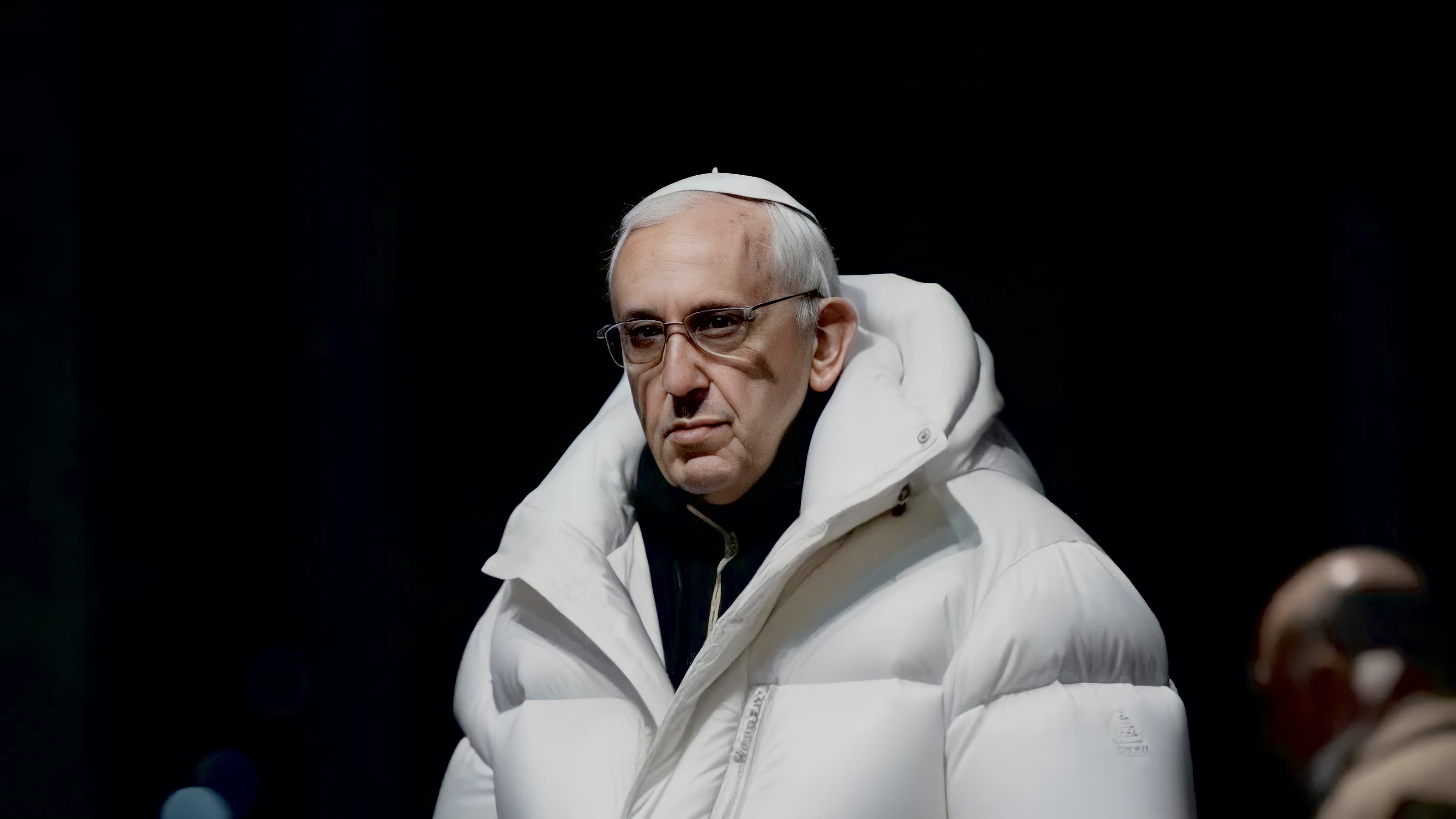 Hình ảnh Giáo hoàng Francis mặc áo phao màu trắng là do AI tạo ra