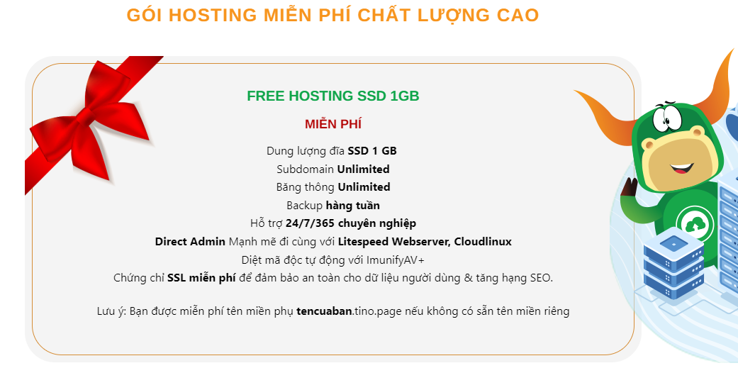 Hướng dẫn tạo hosting miễn phí - không giới hạn