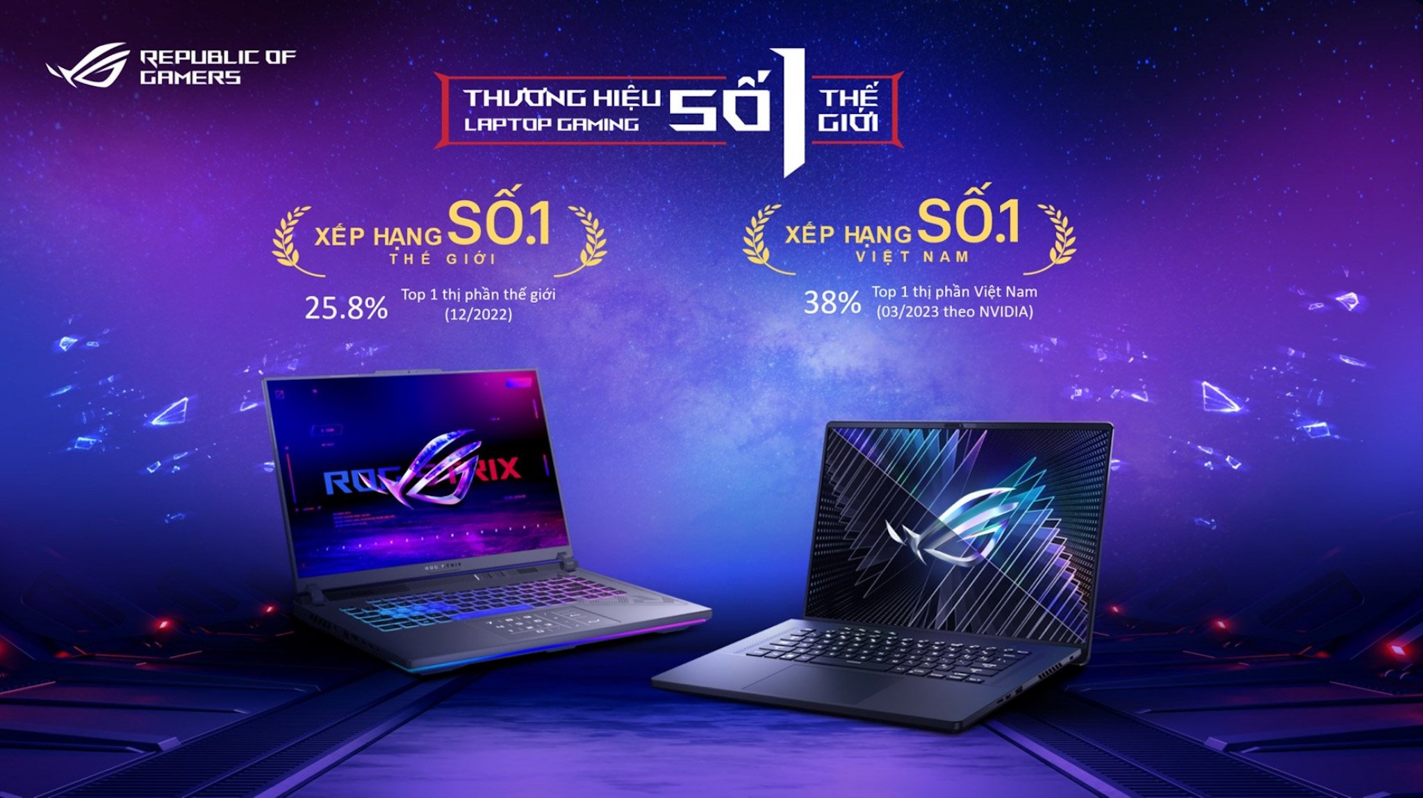 ROG ra mắt loạt sản phẩm laptop gaming tại Việt Nam