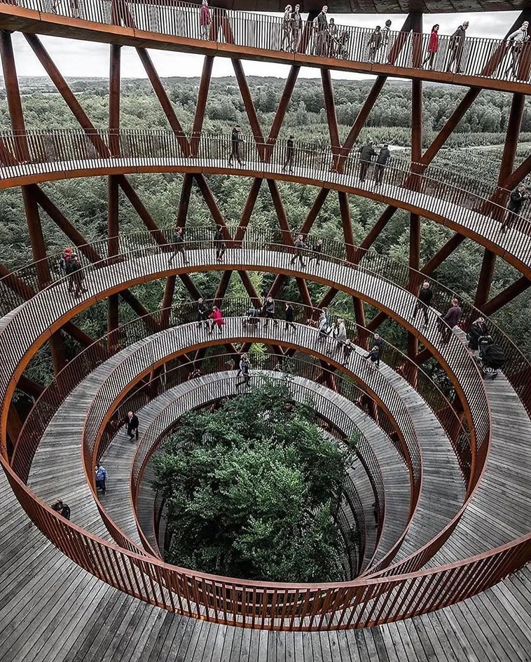 Spiral Treetop Walkway in Denmark