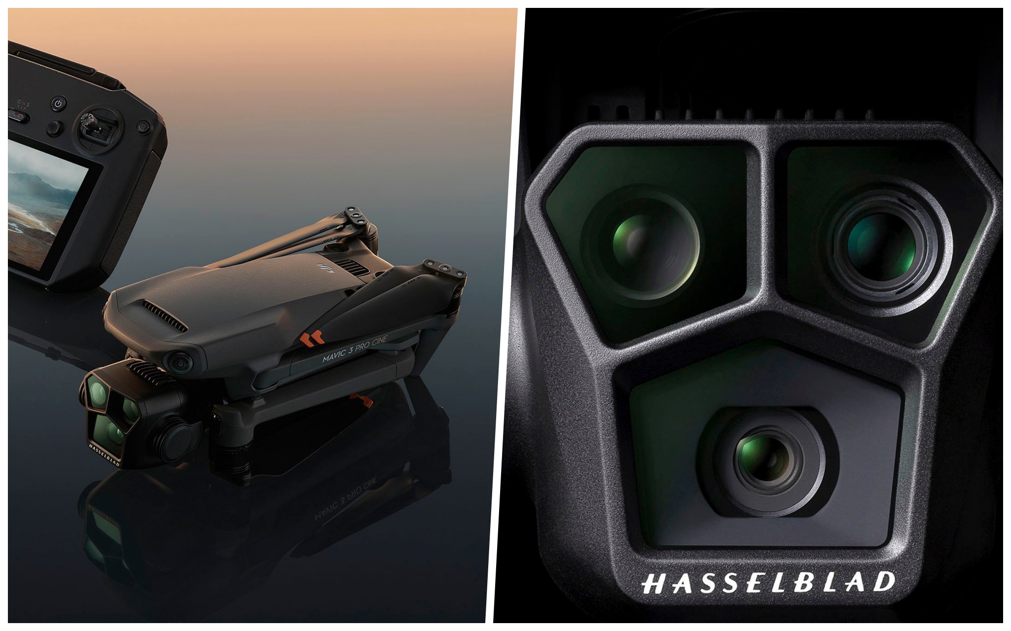 DJI Mavic 3 Pro và Pro Cine ra mắt với hệ thống 3 camera Hasselblad, D-Log 10 bit, AI giá từ $2199