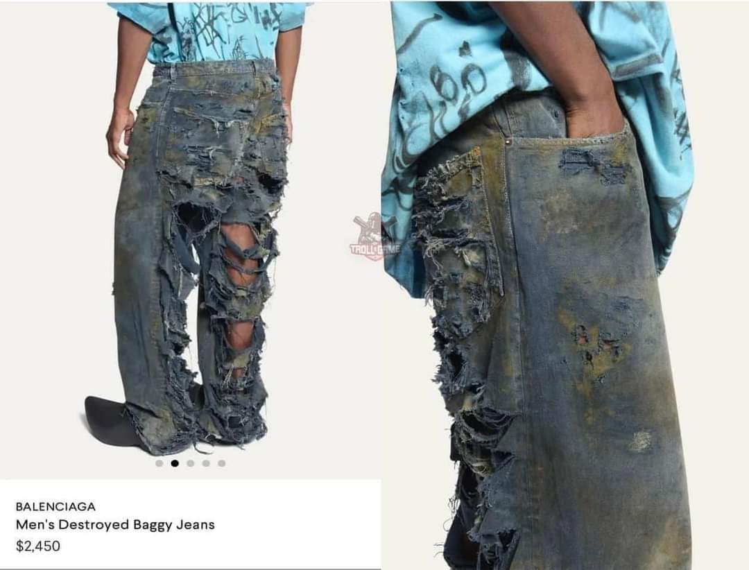 Hãng thời trang Balenciaga vừa on web mẫu quần jeans có giá 2450 USD 57  triệu